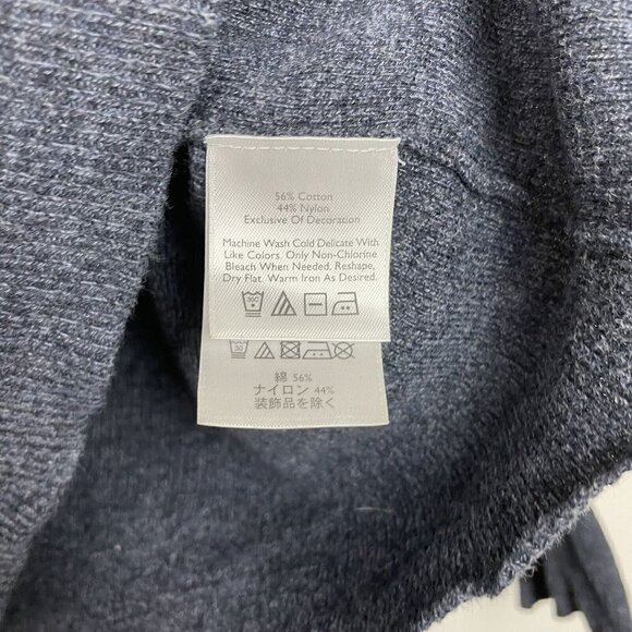 Eddie Bauer Blue Button Front Cardigan Round neck Woman’s Size Medium - Picture 4 of 6